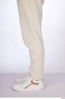 Yeva beige pants calf dressed white sneakers 0003.jpg